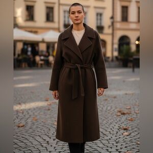 TheOpen‎ Product Brown Belted Coat M